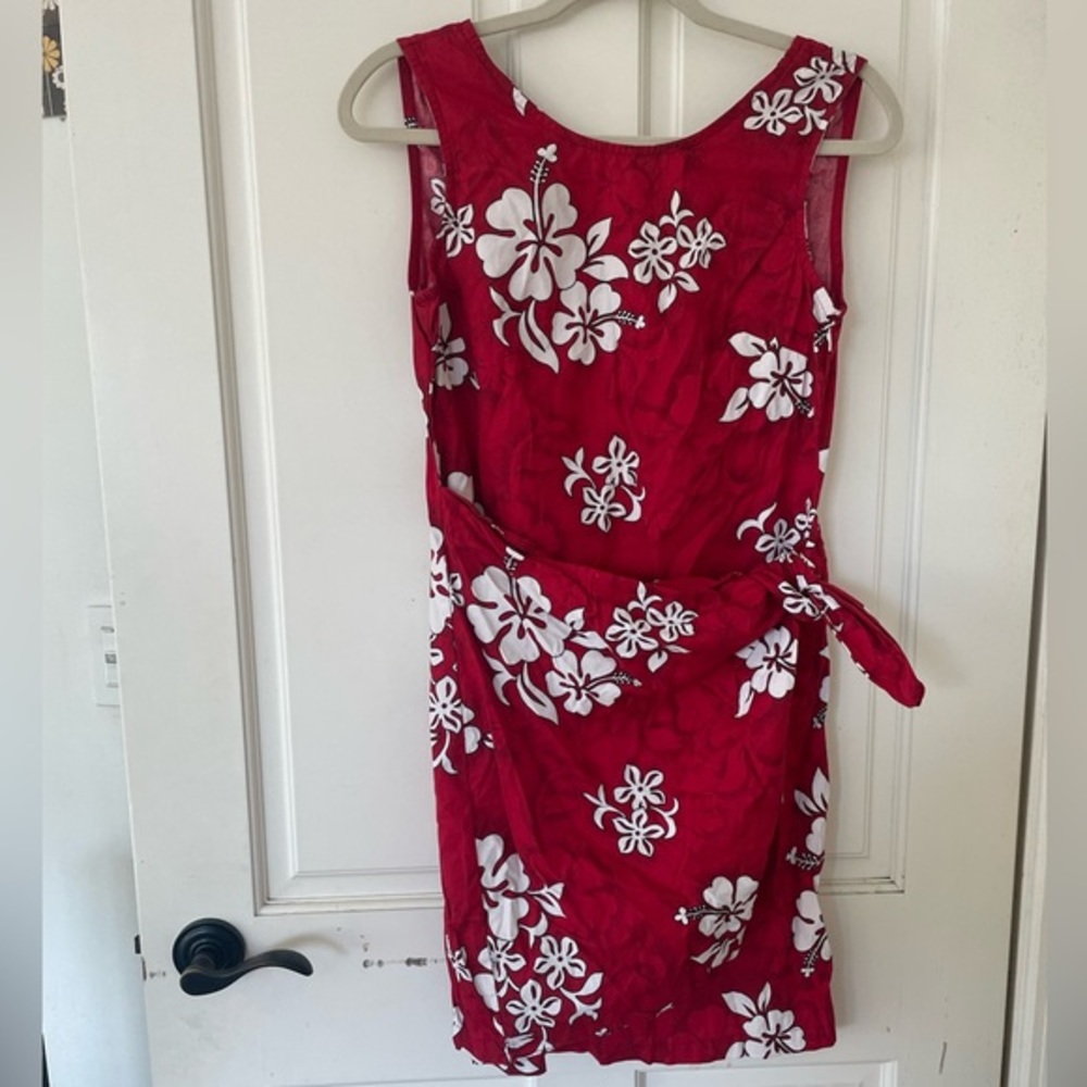 🌺Vintage Hawaiian Dress 🌺 Red Floral “Pacific Legend Apparel” Dress 🌺